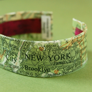 Victoria Camp Designs - New York Map Cuff Bracelet
