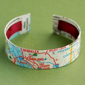Victoria Camp Designs - Oakland Map Cuff Bracelet
